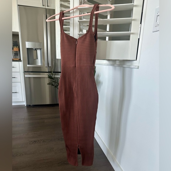 No Cuts Given Bandage Midi Dress - Brown - Picture 3 of 4